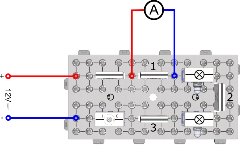 Mesure du courant dans un circuit électrique simple