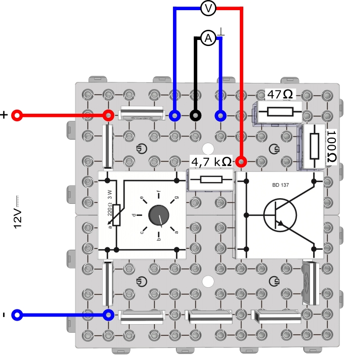 Expériences fondamentales sur les montages à bascule - transistor comme interrupteur